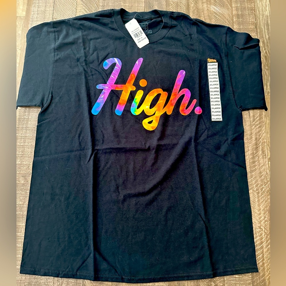 Black High Short Sleeved Tee